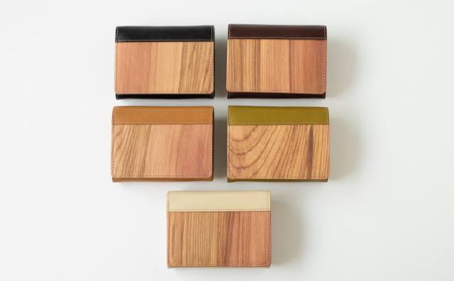 御山杉　二つ折り財布